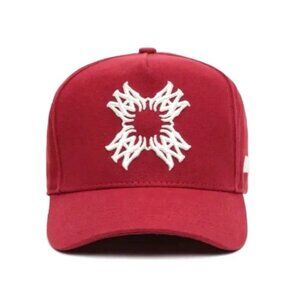 Amiri QUAD MA Logo Hat Full Canvas Hat Cap -Red